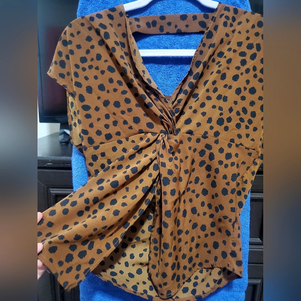 Shein Cheetah print Top